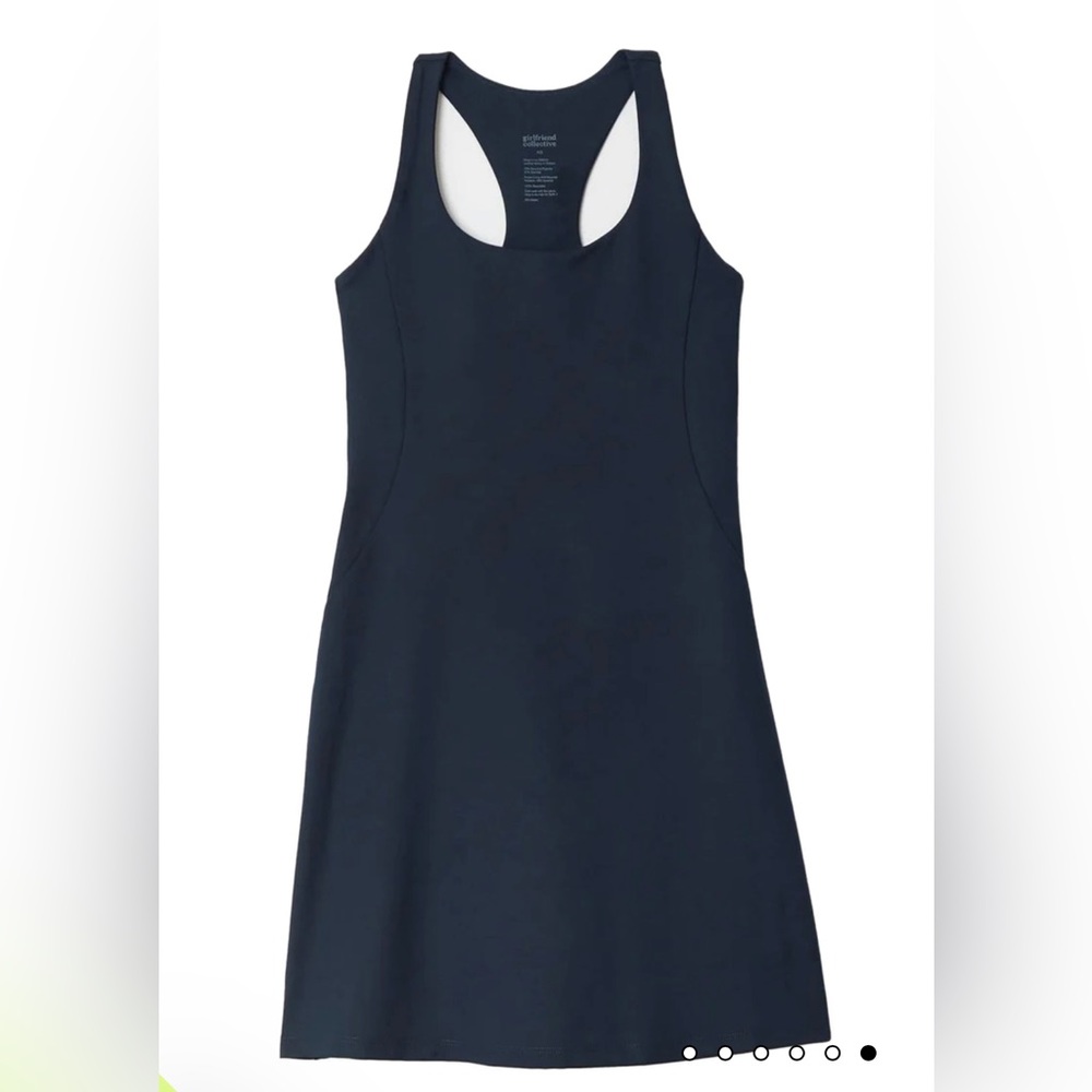 NWT Girlfriend Collective midnight paloma racerback athletic dress size large
